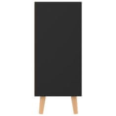 Vidaxl Komoda, čierna 90x30x72 cm, kompozitné drevo