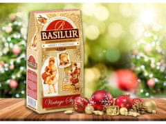 Basilur BASILUR Veselé Vianoce - Čierny lisovaný čaj z Cejlonu s prídavkom jablka, zázvoru a vanilky, 85 g x1