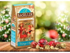 Basilur BASILUR Zimné sviatky - Čierny lisovaný čaj s prídavkom čerešní, pomarančovej kôry a pomarančových kvetov, vianočný čaj 85 g x1