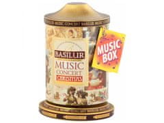 Basilur BASILUR Vianočný koncert hudby - Čierny lisovaný čaj z Cejlonu, plechovka s hudobnou skrinkou, vianočný čaj 100 g x1