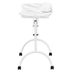Enzo Skladací kozmetický stolík na manikúru mobilný biely MT-017F-WHITE