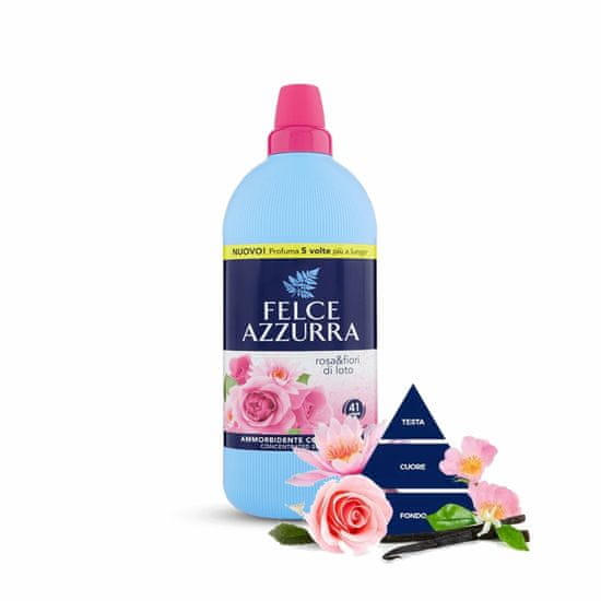 Felce Azzurra Aviváž koncentrát ruža a lotosový kvet 1025 ml 41 praní