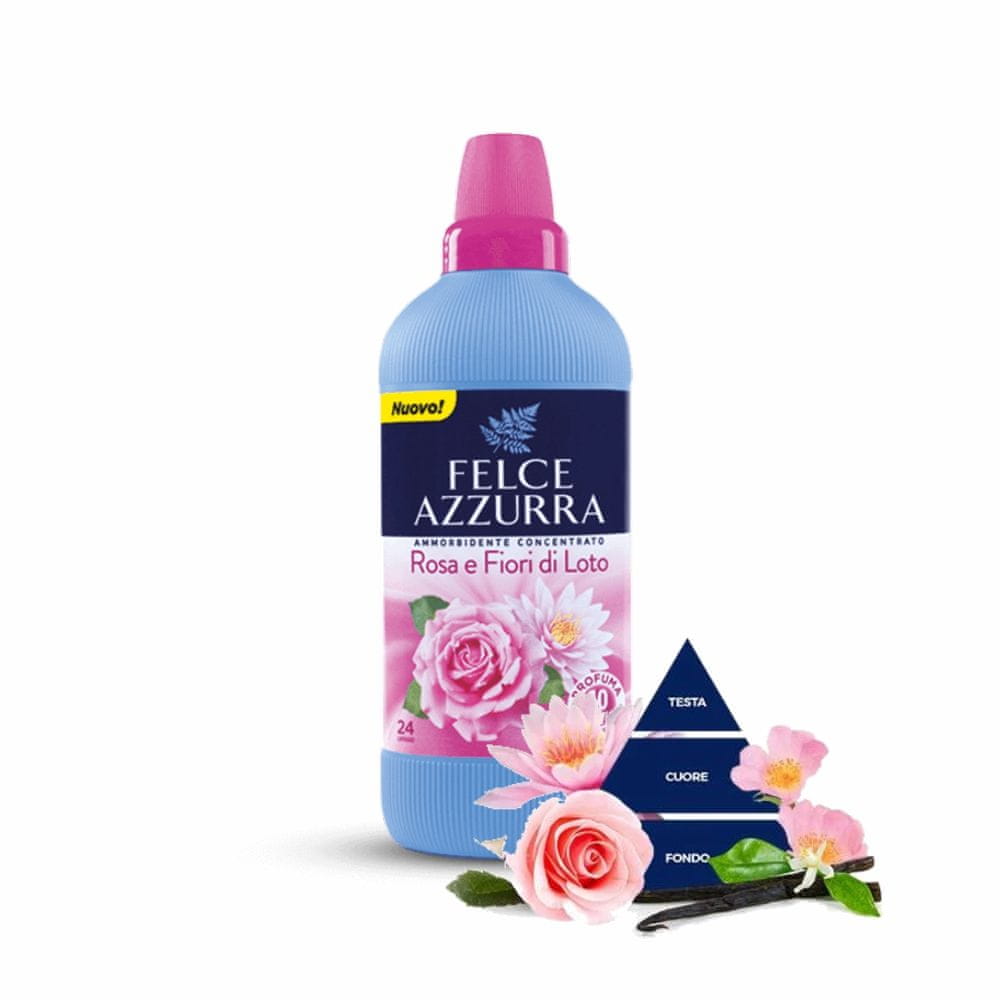 Felce Azzurra Aviváž koncentrát ruža a lotosový kvet 600 ml 24 praní
