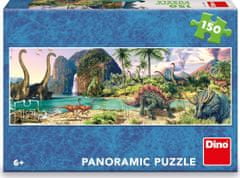 DINO Panoramatické puzzle Dinosaury pri jazere 150 dielikov
