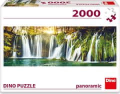 DINO Panoramatické puzzle Plitvické vodopády 2000 dielikov
