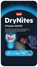 Huggies HUGGIES DryNites Nohavičky plienkové jednorazové pre chlapca 4-7 rokov (17-30 kg) 10 ks