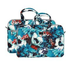 MG Wonder Briefcase taška na notebook 13-14'', white poppies