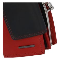 Bellugio Praktická dámska peňaženka Bellugio Clara, červeno-čierna