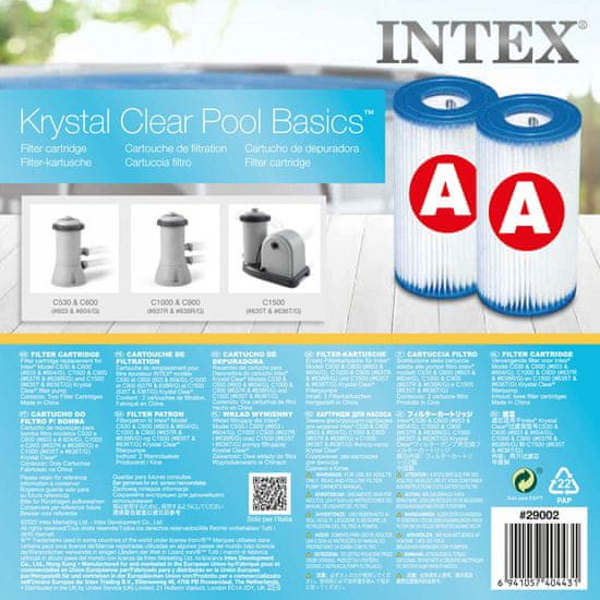 Intex INTEX Náhradná filtračná kartuš typ A, twin pack