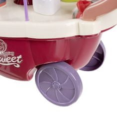 Kruzzel 22733 Detský zmrzlinový vozík