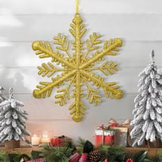 GLOBIZ Vianočná ozdoba - zlatá vločka - 29x29x1 cm