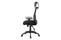 Autronic Kancelárska stolička Kancelářská židle, synchronní mech., černá MESH, plast. kříž (KA-A186 BK)
