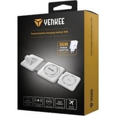 Yenkee Bezdrátová nabíječka YAC 5330 3v1 - bílá