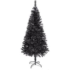 Timeless Tools Čierny umelý vianočný stromček, 120 cm 230 vetiev