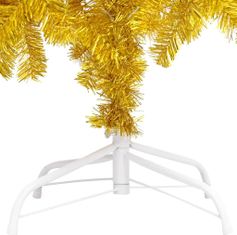 Timeless Tools Zlatý umelý vianočný stromček, 210 cm 1000 vetiev