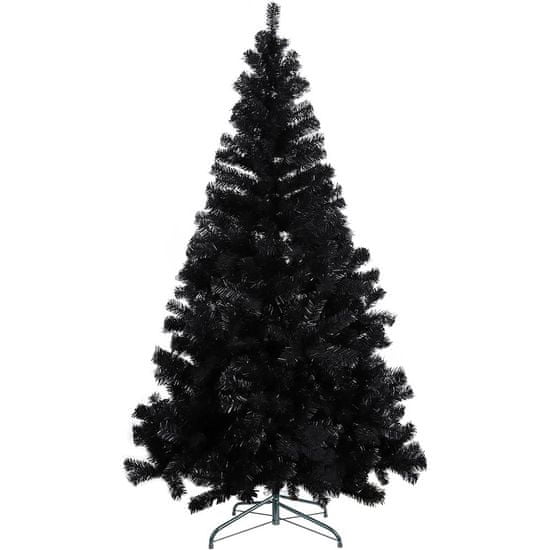 Timeless Tools Čierny umelý vianočný stromček, 180 cm 708 vetiev