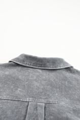 OMG! Dámska košeľová bunda Constantia šedá XL