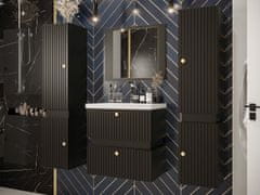 Veneti Kúpeľňová zostava SALVATORA 2 - čierna + umývadlo a sifón ZDARMA