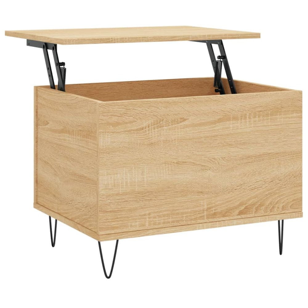 Vidaxl Konferenčný stolík dub sonoma 60x44,5x45 cm spracované drevo