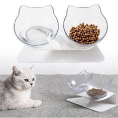 Protihltacia ergonomická miska pre mačky proti zvracaniu (sada 2 ks) | PURRPOT