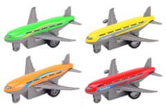 Johntoy Súprava kovových lietadiel naťahovacích 4 ks