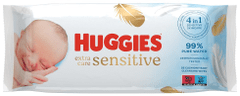 Huggies HUGGIES Obrúsky vlhčené Extra Care Single 56 ks
