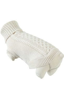 Zolux Obleček sveter rolák pre psov MEGEVE krémový 30cm