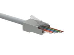 Solarix Konektor SXRJ45-5E-STP-EASY Univerzálny, RJ45, CAT5E, STP, 8p8c na drôt aj licnu