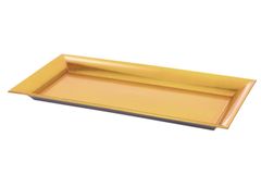 ModernHome Zlatý podlhovastý podnos 36 cm