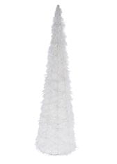 ModernHome Led kužeľ vianočný stromček biely 60 cm