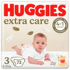 Huggies HUGGIES Extra Care plienky jednorazové 3 (6-10 kg) 72 ks