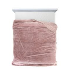 ModernHome Kožušinová deka TIFFANY 200x220 ružová