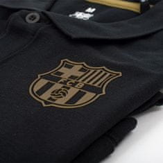 FAN SHOP SLOVAKIA Polo tričko FC Barcelona, černé, poly-bavlna | S