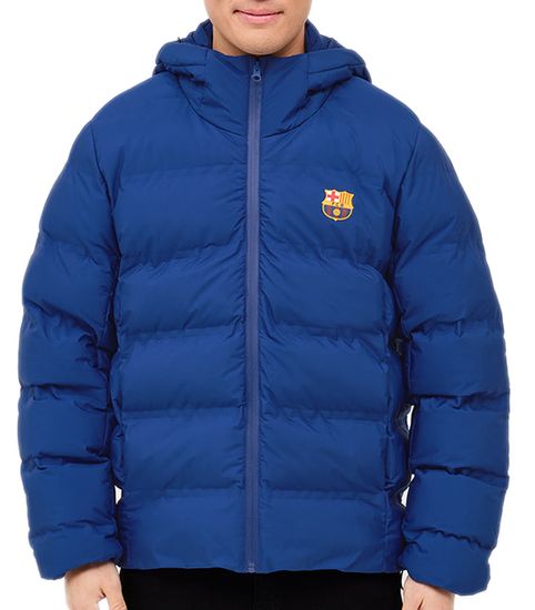 FAN SHOP SLOVAKIA Detská zimná prešívaná bunda FC Barcelona, modrá