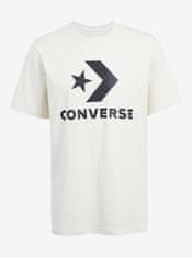Converse Krémové unisex tričko Converse Go-To Star Chevron XXS