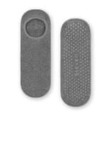 STEVEN Bavlnené ťapky s ABS protišmykovou šľapou jednofarebné EU 35-37 GREY (sivá)