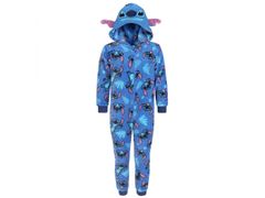Disney Modré fleecové jednodielne pyžamo, detská mikina s kapucňou, OEKO-TEX 3-4 lat 98-104 cm