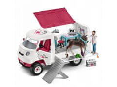 sarcia.eu Schleich Horse Club - Mobilná veterinárna ambulancia so žrebcem, figurky pre deti 5+