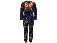 Nickelodeon Psi Patrol Chase tmavomodré fleecové jednodielne pyžamo, detská mikina s kapucňou, OEKO-TEX 7-8 lat 122-128 cm