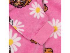 Nickelodeon Psi Patrol Skye ružové fleecové jednodielne pyžamo, detská mikina s kapucňou, OEKO-TEX 3-4 lat 98-104 cm