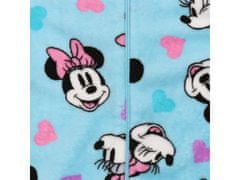 Disney Minnie Mouse Disney Modré fleecové jednodielne pyžamo, detská mikina s kapucňou, OEKO-TEX 5-6 lat 110-116 cm