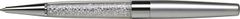 ART CRYSTELLA Guľôčkové pero SWAROVSKI Crystals, strieborná, biele kryštály v spodnej časti pera, 1805XGA350