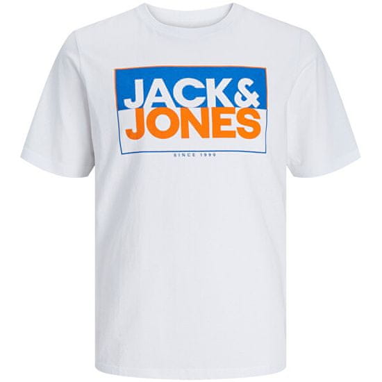 Jack&Jones Pánske tričko JCOBOX Standard Fit 12248123 White