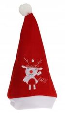 Koopman Santova čiapka s bambulou Vianočná červená 40 x 30 cm