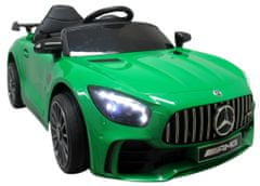 MERCEDES GTR-S zielony Miękkie koła Eva, miękki fotelik Licencja
