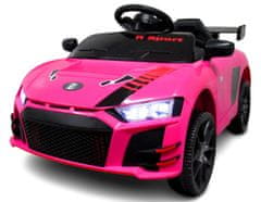 R-Sport Cabrio A1 różowy, autko na akumulator, funkcja bujania, PILOT