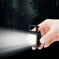 Popron.cz Mini kapesní LED světlo s otvírákem - Mini Keychain