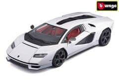 BBurago 1:24 Plus Lamborghini Countach LPI 800-4 White