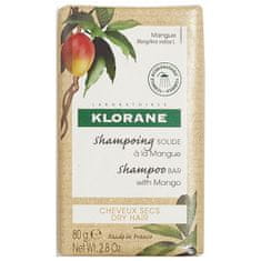Klorane Tuhý šampón s mangom ( Mango Shampoo Bar with Mango ) 80 g