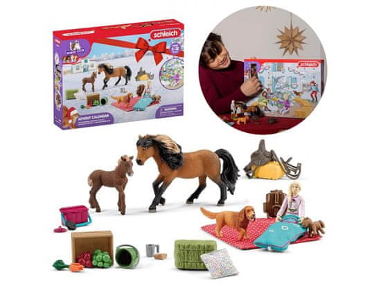 sarcia.eu Schleich Horse Club - Adventný kalendár pre deti, súprava figuriek 5+